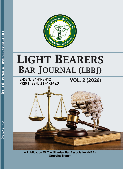 					View Vol. 2 (2026): LIGHT BEARERS BAR JOURNAL
				